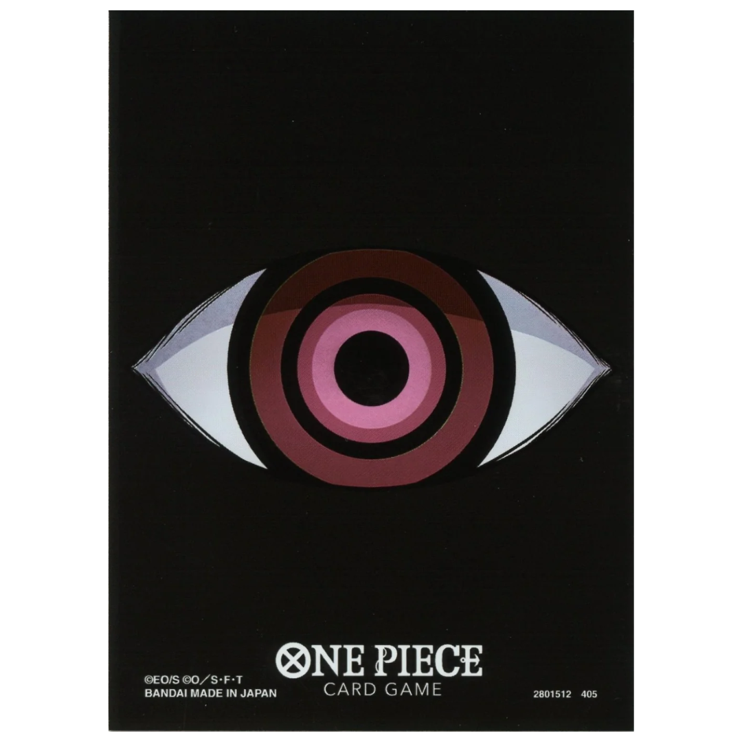 One Piece Set 12 Design D sleeves featuring Imu eye on black background