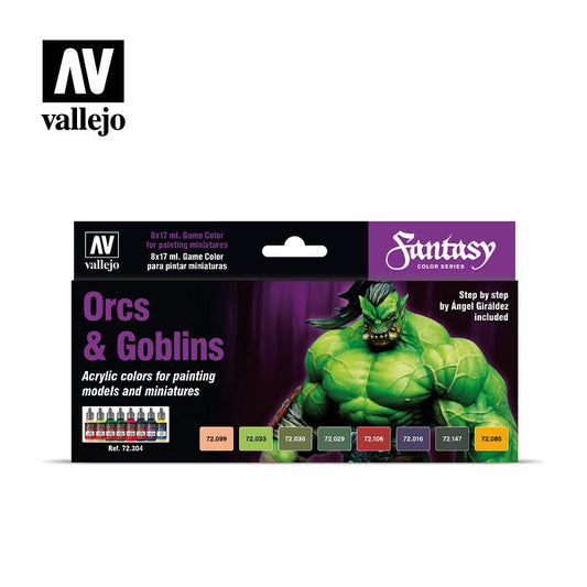 Vallejo - Fantasy Color Series - Special Set Orcs and Goblins - Set of 8