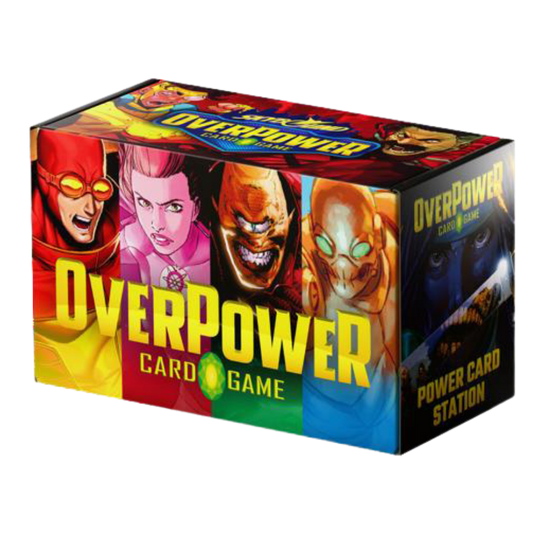Skybound OverPower Power Card Station box containing 400 essential Power cards.