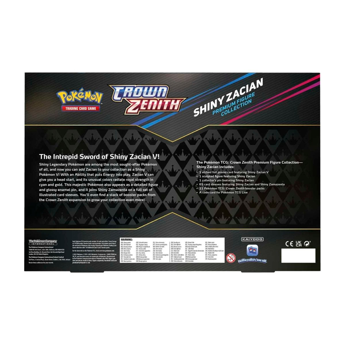 POKEMON - CROWN ZENITH - PREMIUM FIGURE COLLECTION - BOX SET - SHINY ZACIAN