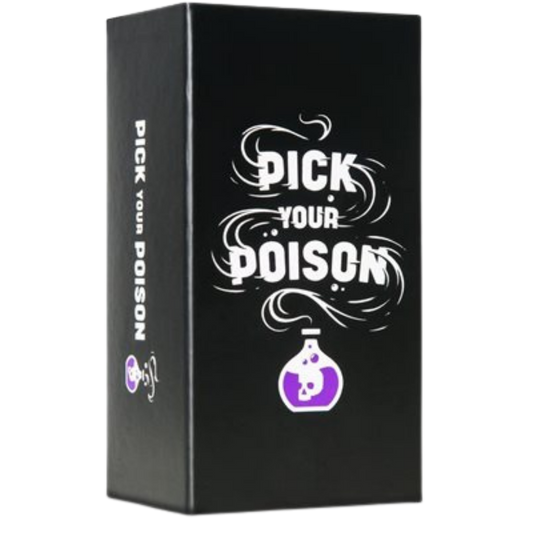 Pick Your Poison party game with would you rather scenario cards