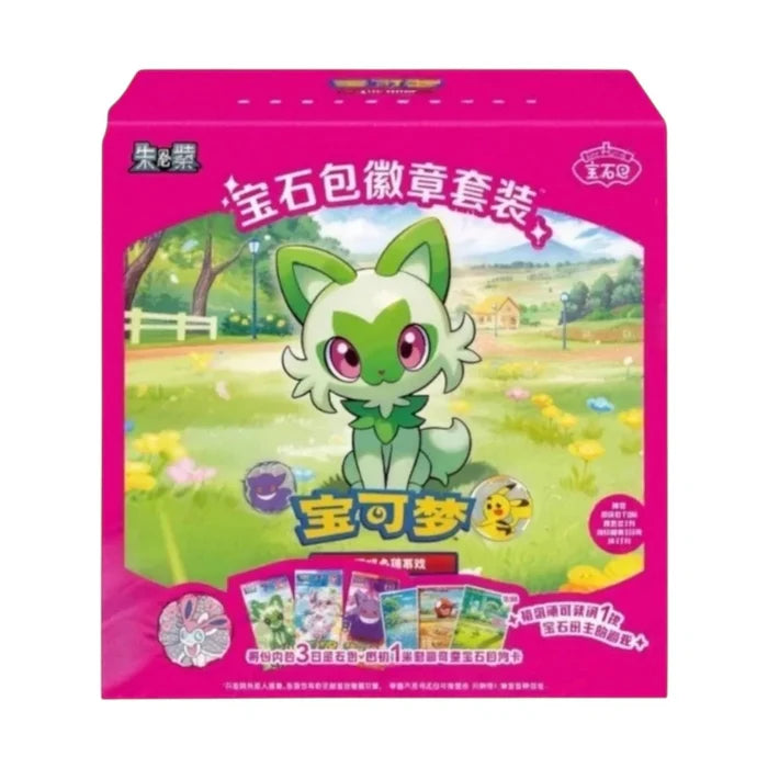 Pokemon - S-Chinese - Gem Pack Badge Set - Display of 12