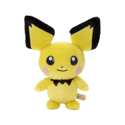 PokemonPlush-TakaraTomy-IChooseYou_-Pichu-Front