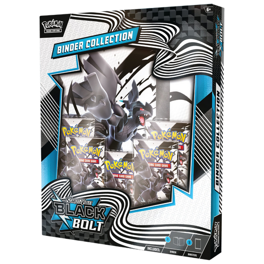 Pokemon Black Bolt Binder Collection with 9‑pocket binder and booster packs