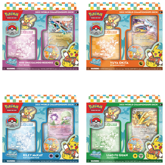 Pokemon 2025 World Championship Deck featuring championship replica deck and exclusive accessories