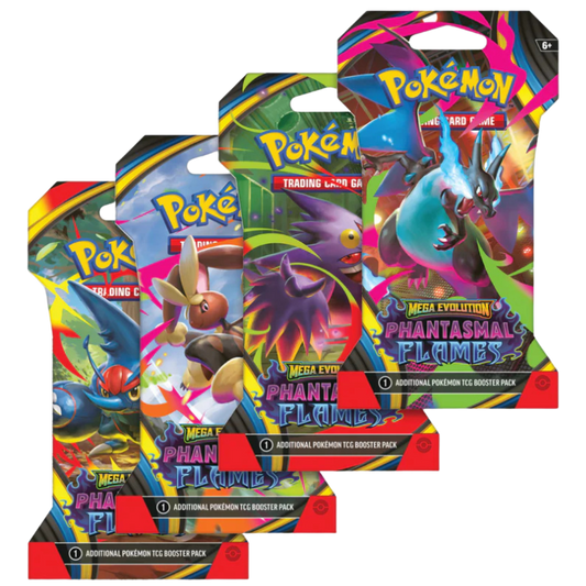Pokemon ME02 Phantasmal Flames sleeved booster pack sealed English Pokémon TCG pack
