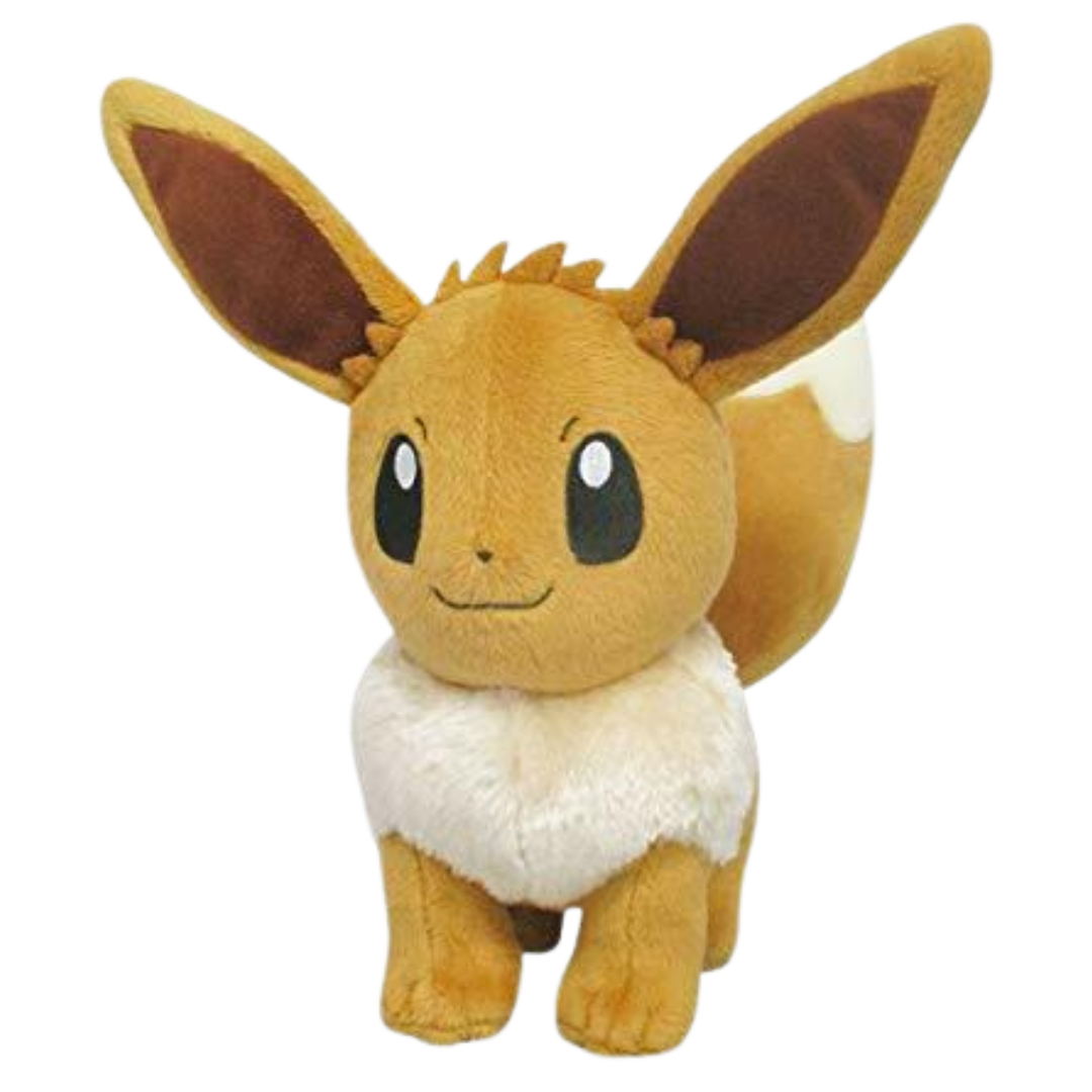 Pokémon San-ei All Star Collection Eevee Female plush with heart-shaped tail