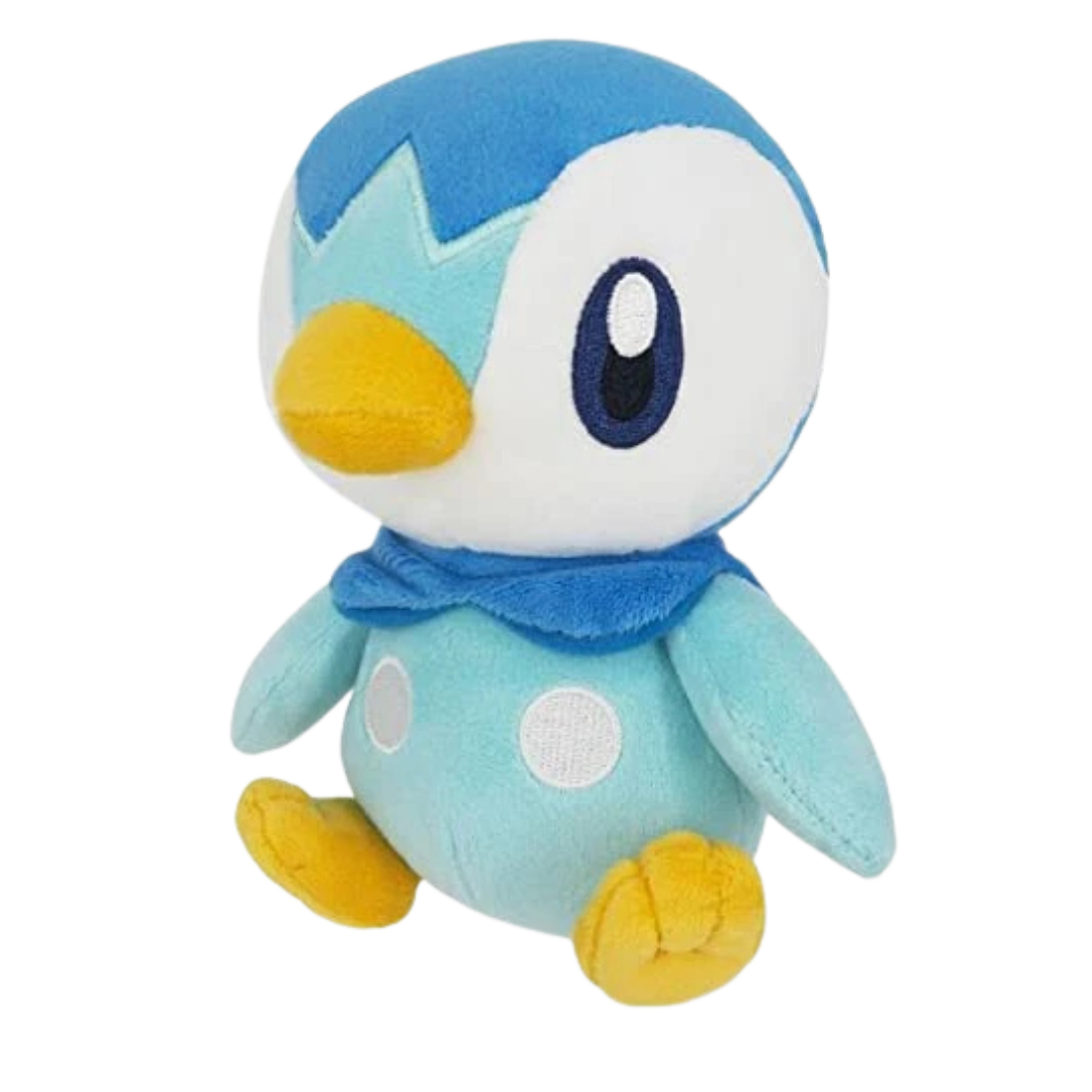 Pokémon San-ei All Star Collection Piplup plush toy with detailed stitching