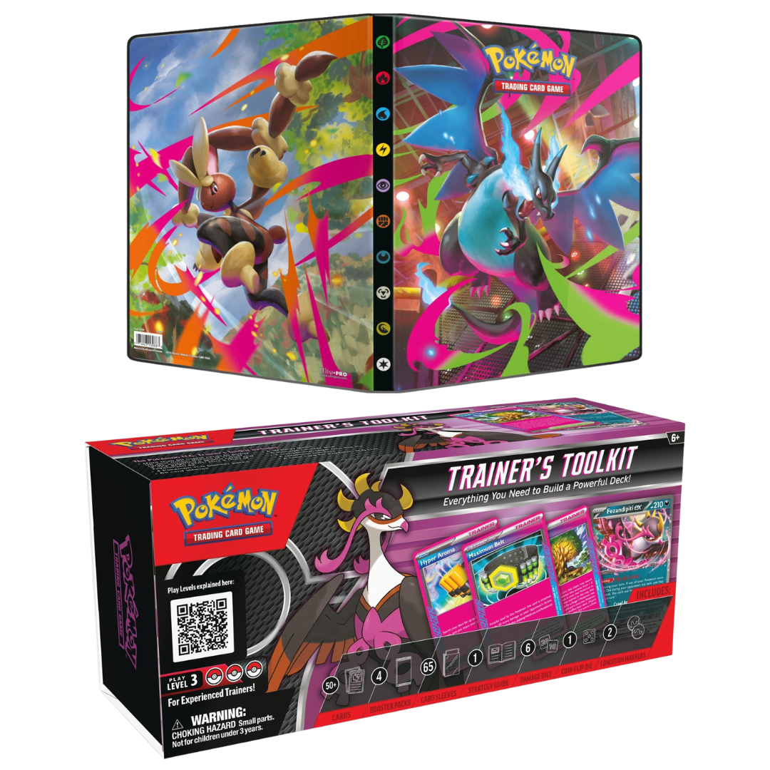 Pokémon Pro Trainer Bundle with Trainer’s Toolkit and Ultra Pro 9 pocket Charizard portfolio