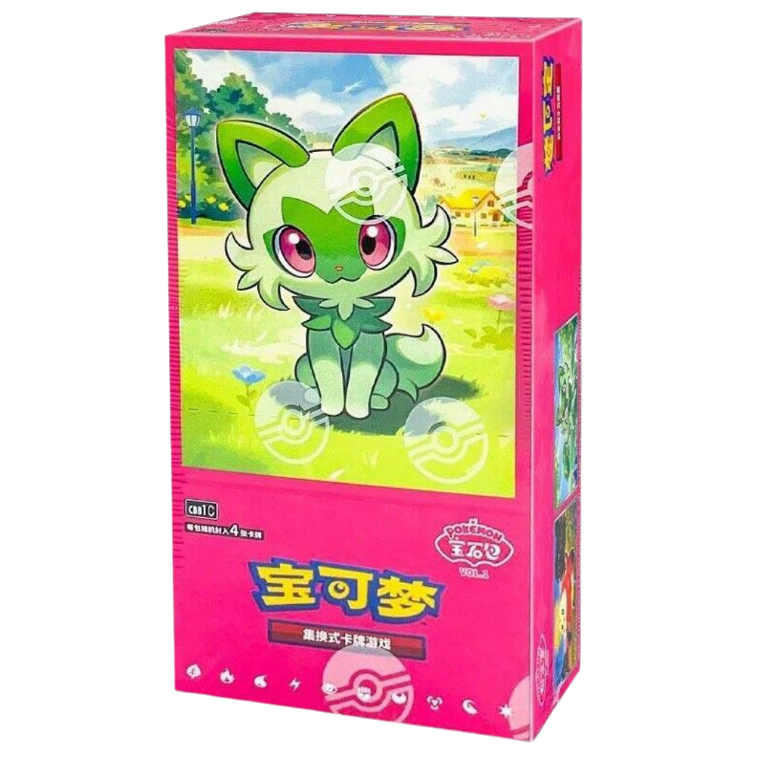 Pokemon Simplified Chinese Gem Pack Vol 1 Booster Box sealed Pokémon TCG collectible product