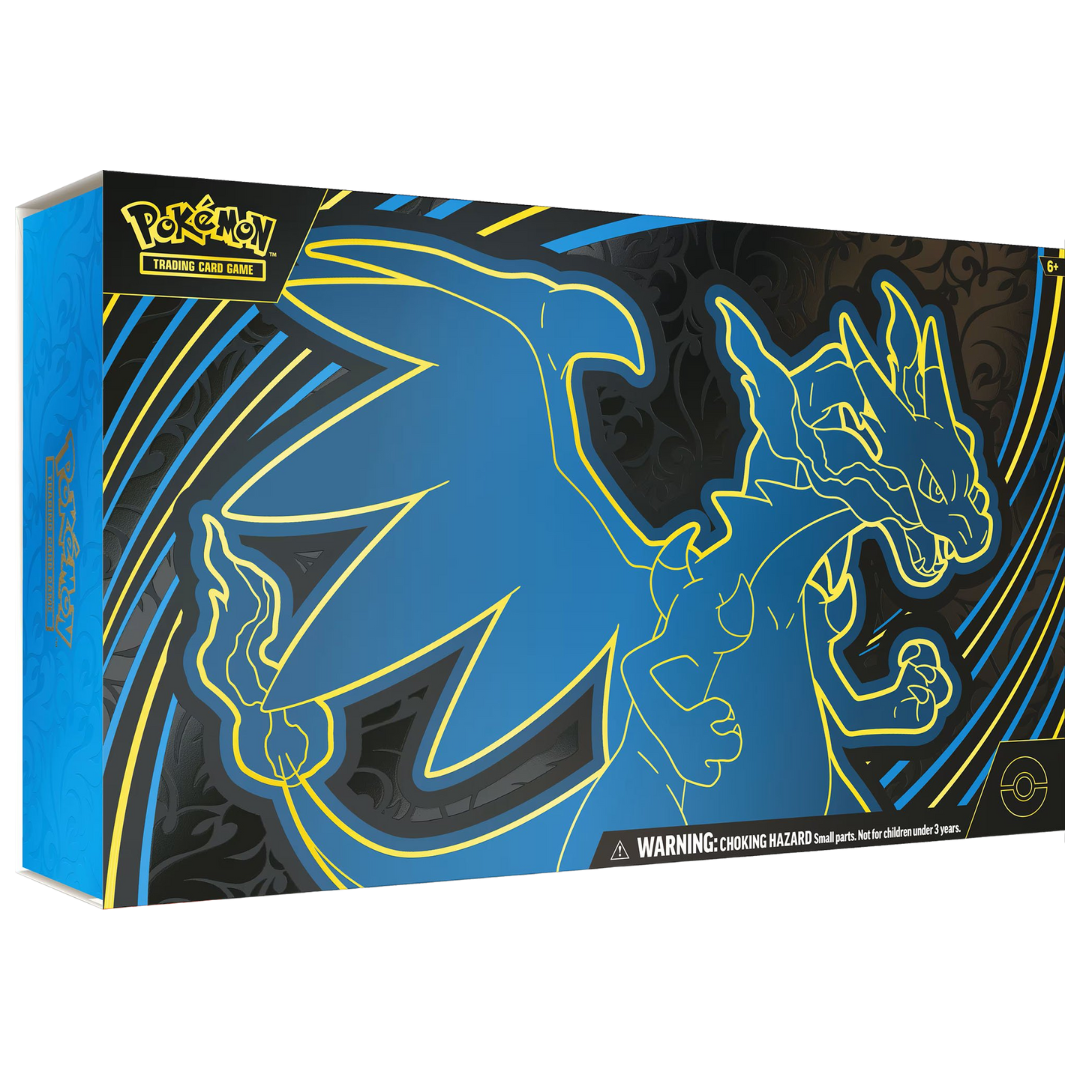 Pokémon Ultra Premium Collection Mega Charizard X EX box set with playmat and promo cards