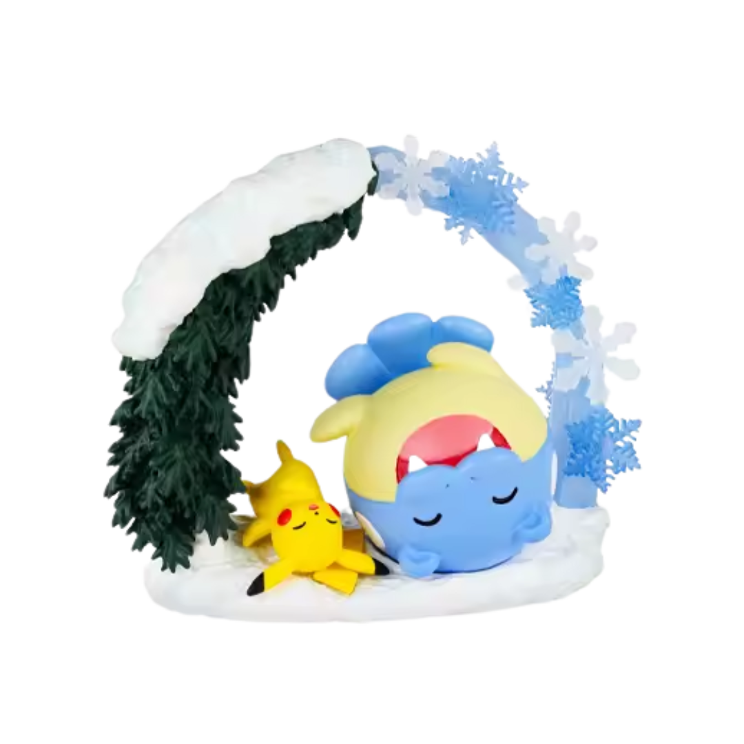 Re-Ment Pokémon Circular Diorama Blind Box featuring highly detailed miniatures of iconic Pokémon scenes, perfect for collectors and display.