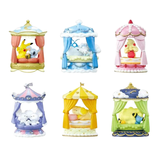 Re-Ment Pokemon Nighty Night Collection blind box with 1 random sleep-themed miniature figure