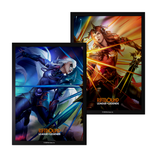 Riftbound League of Legends TCG Vendetta Diana vs Leona 100 count art sleeves for standard-size trading cards