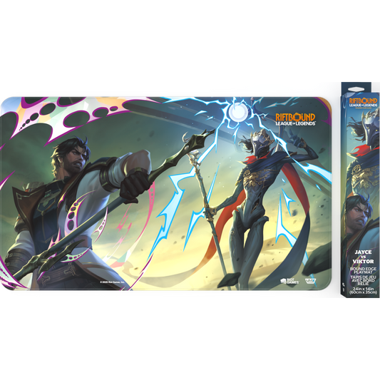 Riftbound League of Legends TCG Vendetta Jayce vs Viktor 24 x 14 inch premium playmat