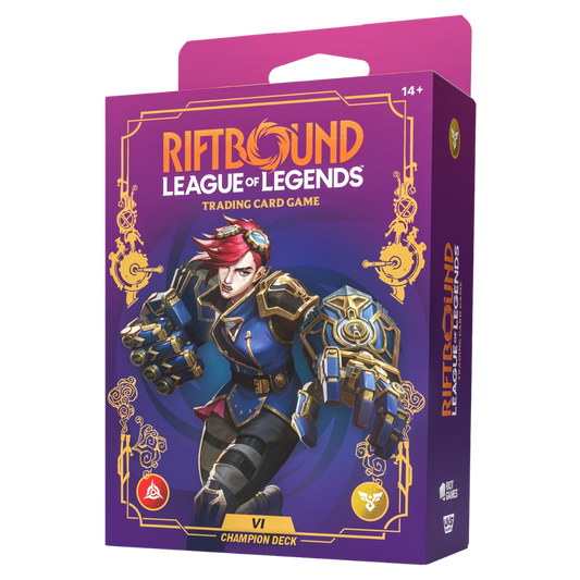 Riftbound Unleashed Vi Champion Deck League of Legends TCG preconstructed deck with booster pack