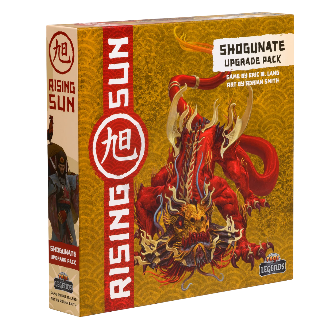 Rising Sun 2nd Edition Shogunate Upgrade Pack box featuring red dragon artwork