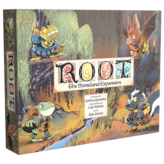 Root The Homeland Expansion with new maps, factions, and gameplay mechanics for deeper and more varied Root board game experiences

