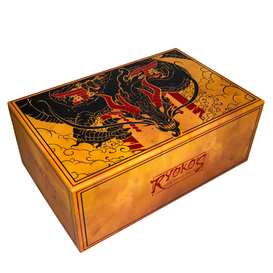 Ryoko's Guide To The Yokai Realms Deluxe Box with dice tokens cards handouts and GM screen