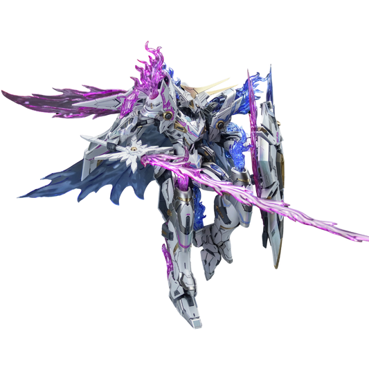 SNAA 1/100 Fire Lord articulated mecha model kit with firearm and melee weapon accessories