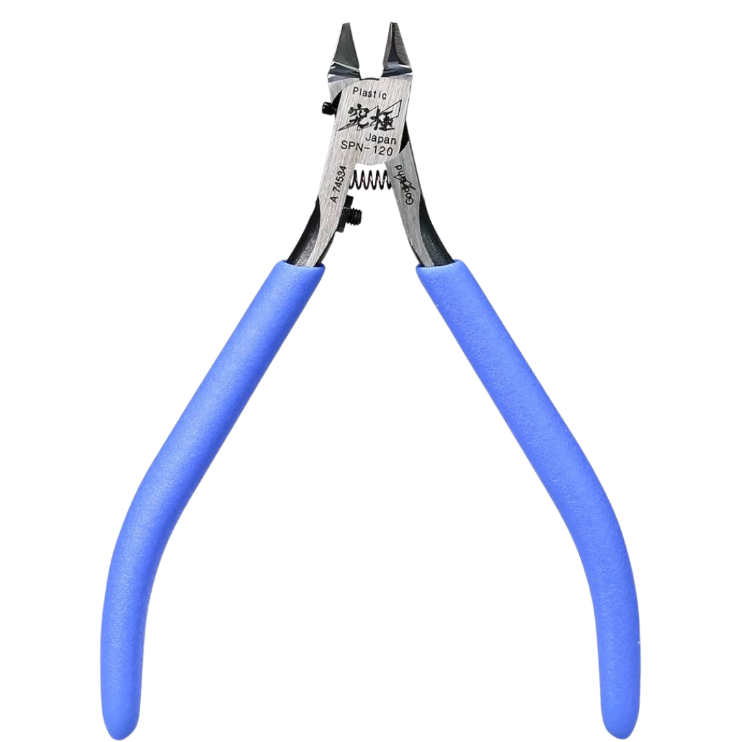 Godhand Precision Nippers PN-120, high-quality tool for clean and precise cuts on plastic models, featuring sharp blades and ergonomic design.