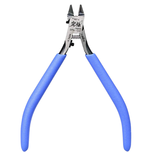 Godhand Precision Nippers PN-120, high-quality tool for clean and precise cuts on plastic models, featuring sharp blades and ergonomic design.