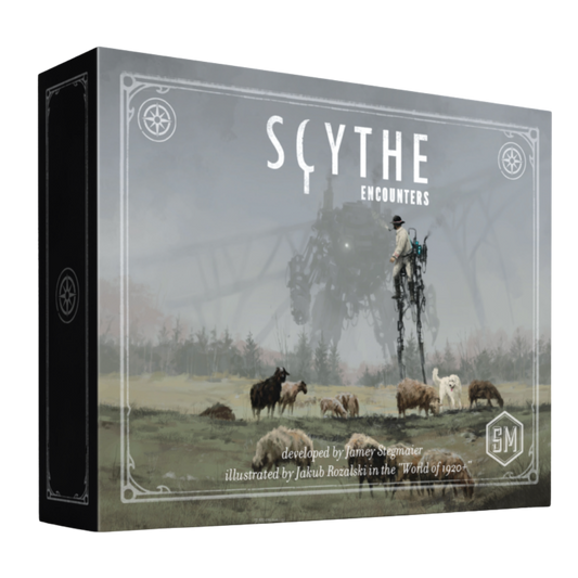Scythe Encounters expansion cards for board game narrative gameplay