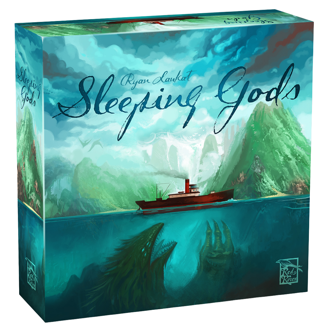 Sleeping Gods campaign board game with atlas exploration storybook adventure and steamship journey