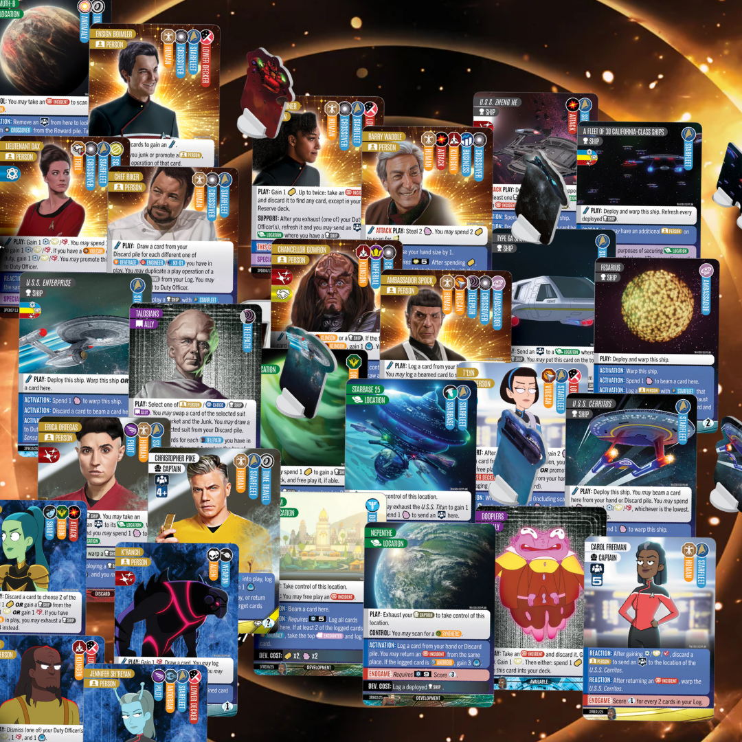 Star Trek Captain's Chair Second Contact Expansion with new game components