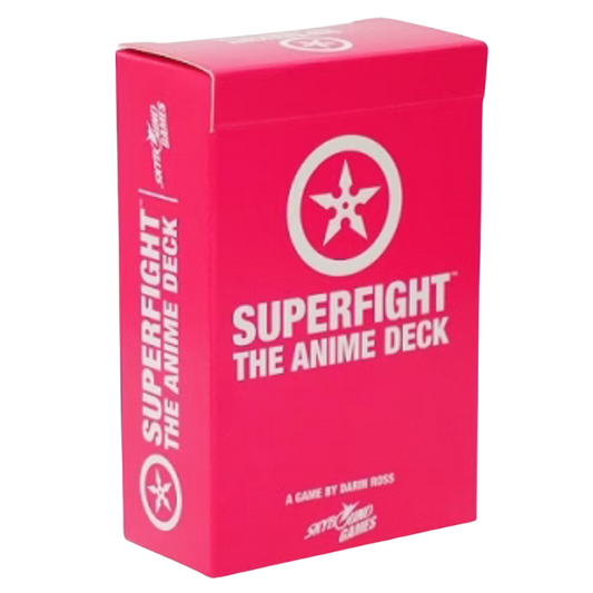 Superfight Pink Deck Anime expansion pack with 100 anime-themed cards for outrageous and hilarious battles inspired by otaku culture.