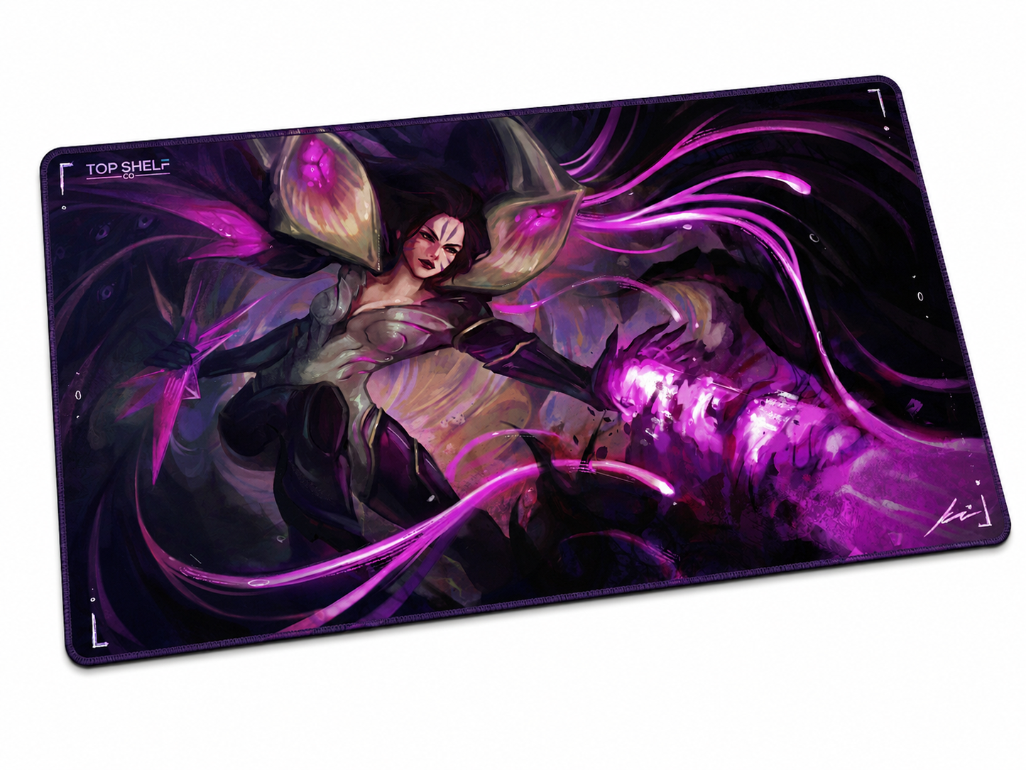TRUEPLAY x Top Shelf Co. Void Empress premium full-art TCG playmat with purple fantasy artwork