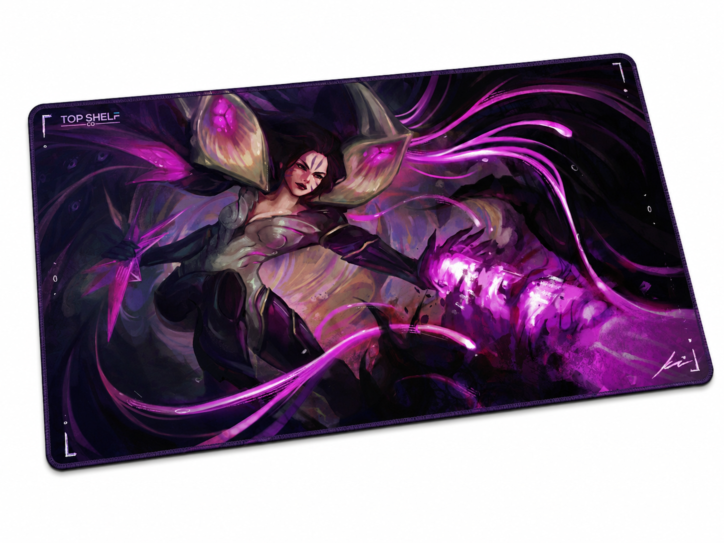 TRUEPLAY x Top Shelf Co. Void Empress premium full-art TCG playmat with purple fantasy artwork
