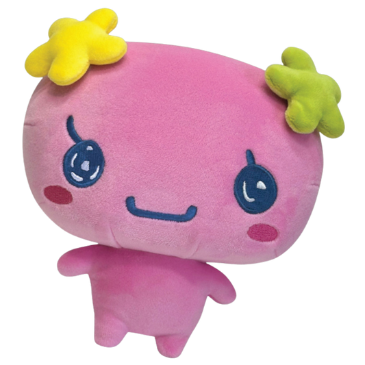 Tamagotchi Furawatchi plush 6-inch soft toy with vibrant colors and detailed stitching