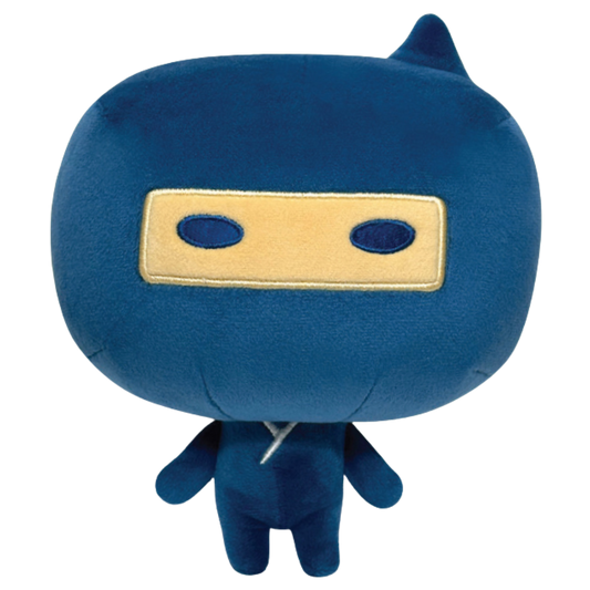 Tamagotchi Gozarutchi plush 6-inch toy with ninja-inspired design, vibrant colors, and soft fabric