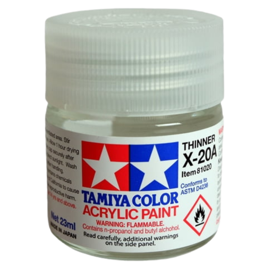 Tamiya X-20A Acrylic Thinner 10ml bottle for thinning Tamiya acrylic model paints
