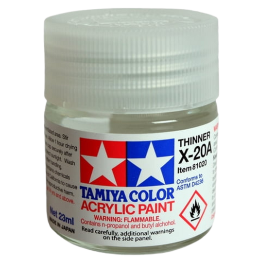 Tamiya X-20A Acrylic Thinner 10ml bottle for thinning Tamiya acrylic model paints