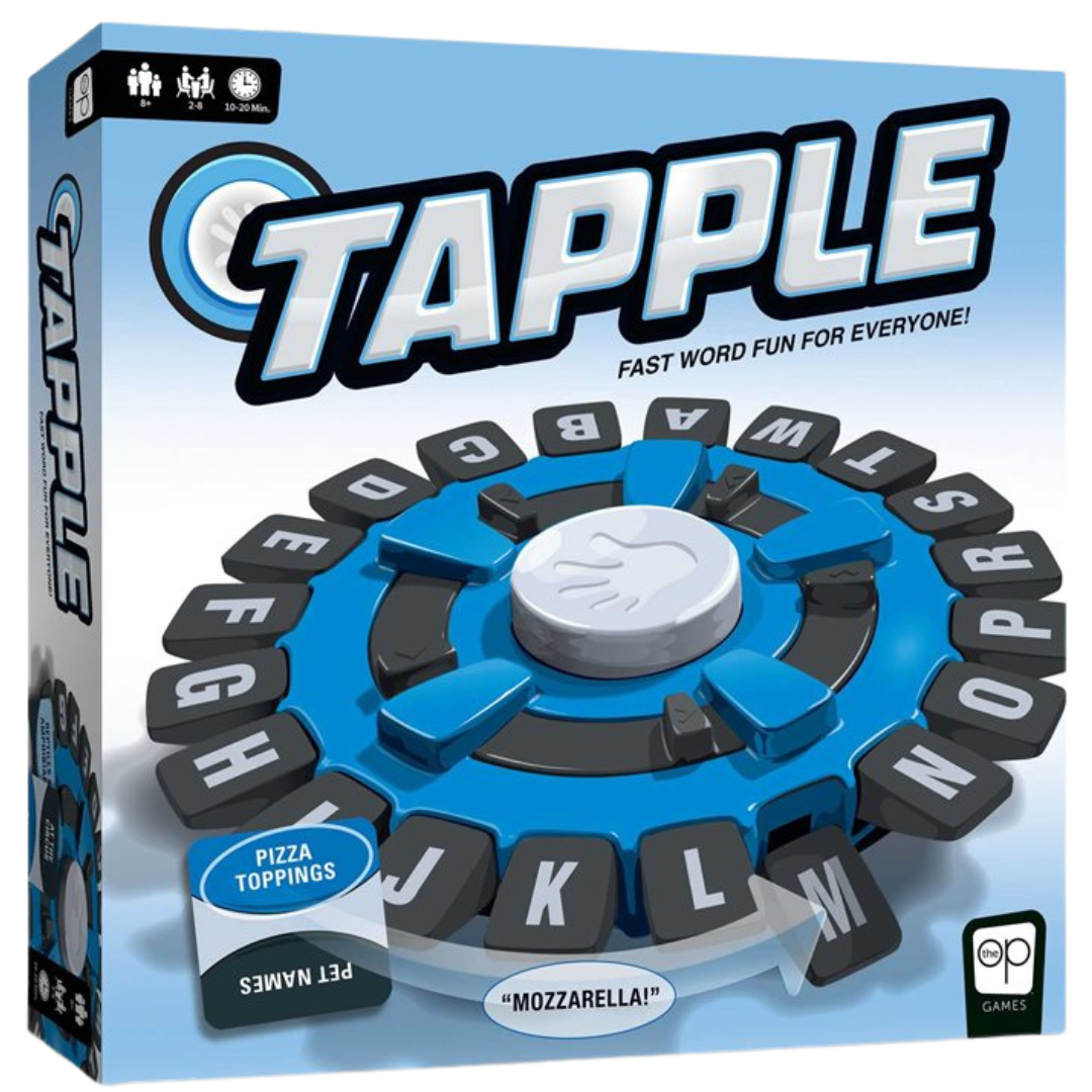 Tapple party word game box