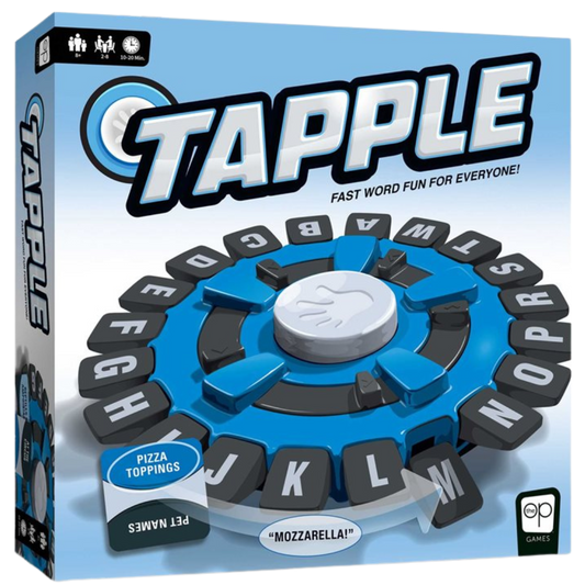 Tapple party word game box
