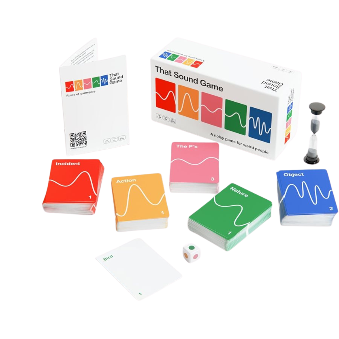That Sound Game party game with fast-paced, noisy gameplay, perfect for game nights and group fun.