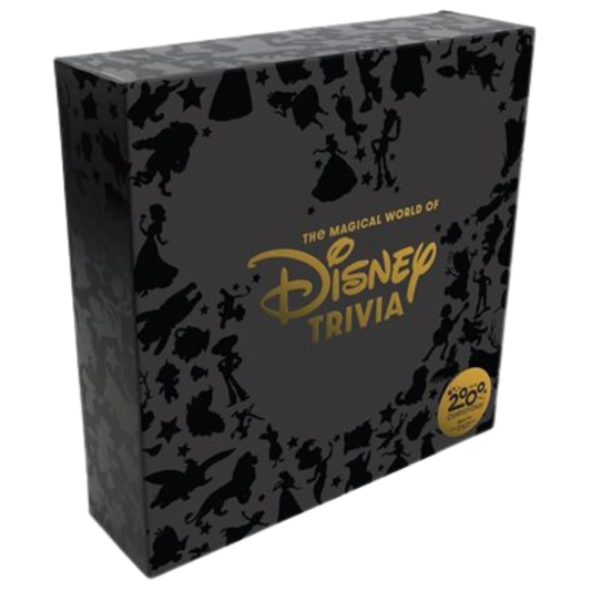 The Magical World of Disney Trivia board game with character movers, 3D movie landmarks, and trivia cards.