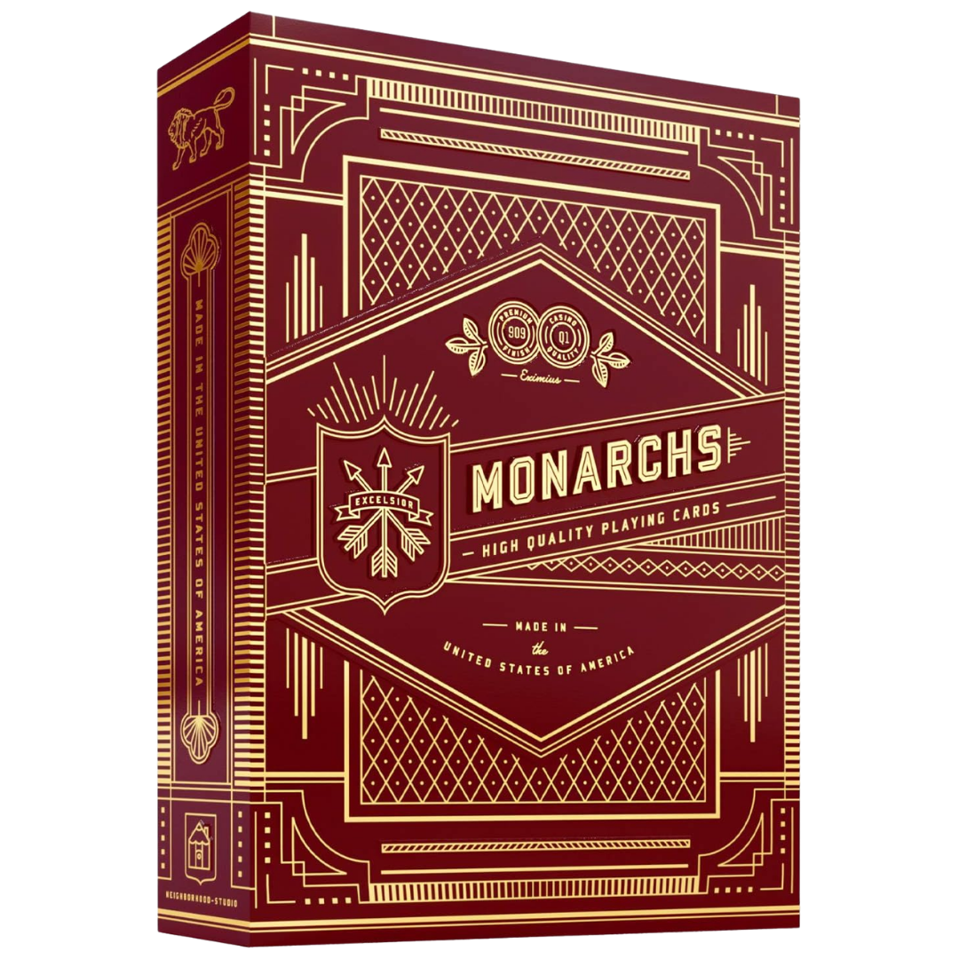 Theory 11 Red Monarchs playing cards premium red and gold foil tuck case deck