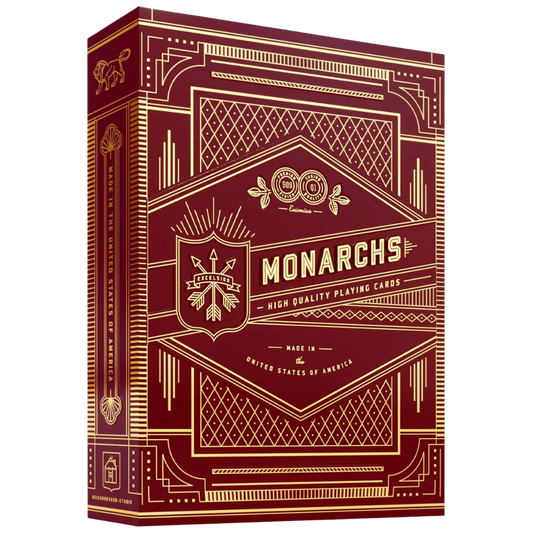 Theory 11 Red Monarchs playing cards premium red and gold foil tuck case deck