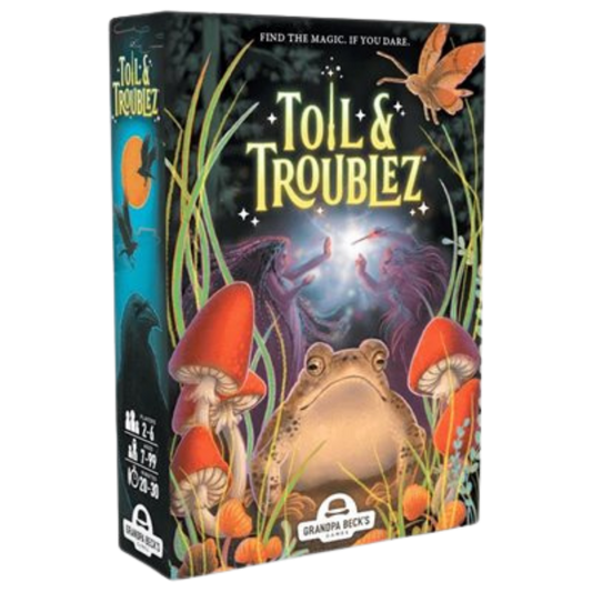 Toil and Troublez magical push your luck card game with Talismans