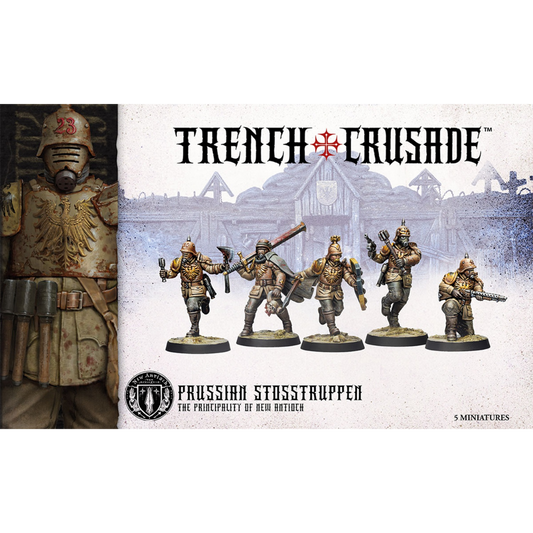 Trench Crusade Prussian Stosstruppen plastic miniature kit for tabletop wargaming and painting