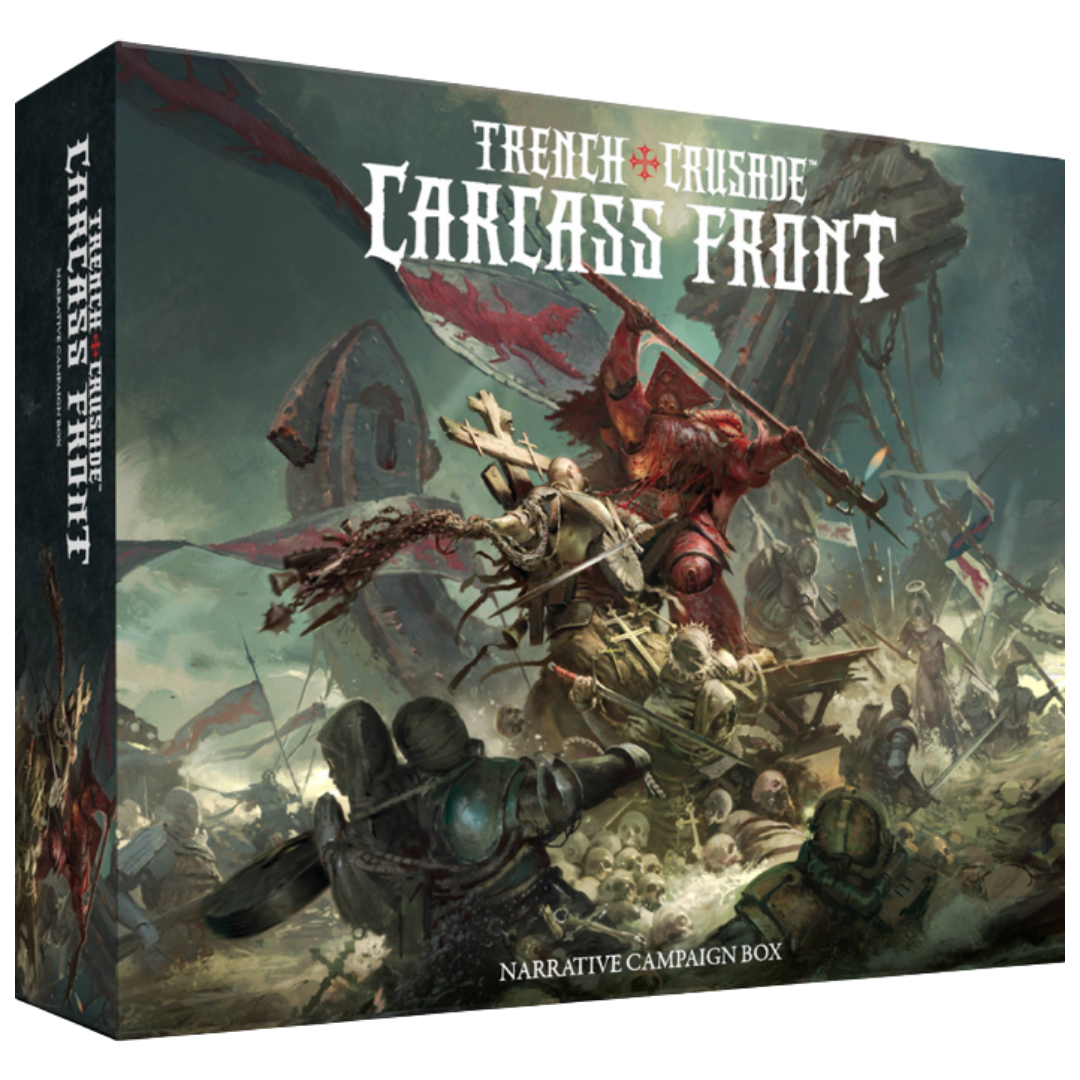 Trench Crusade Carcass Front narrative campaign box with miniatures and campaign book