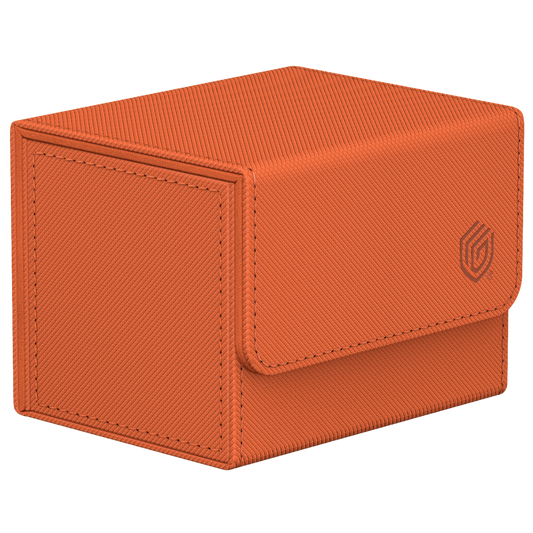 Ultimate Guard Sidewinder 100+ Summer Edition Peach Xenoskin deck box with microfiber lining