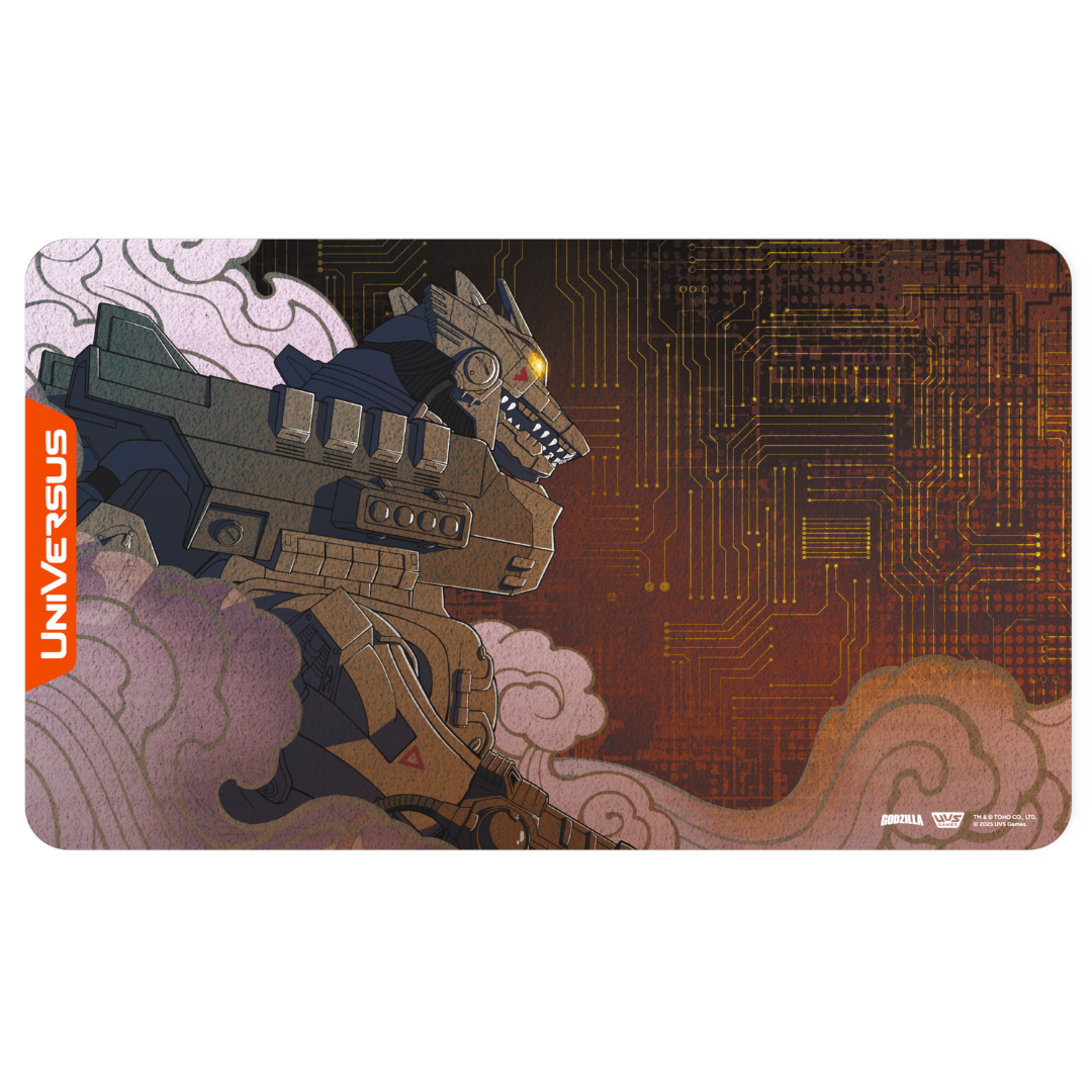 UVS Games Reign of Kaiju Mechagodzilla Kiryu playmat for UniVersus MTG and Pokémon card games