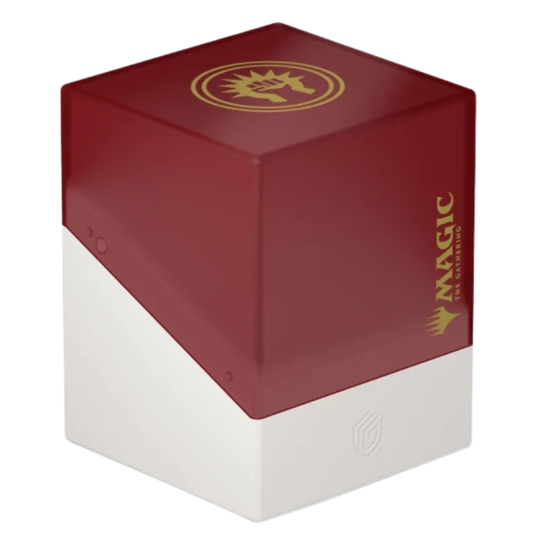 Ultimate Guard Boulder 100+ Boros deck box – premium MTG card storage with a bold Boros design, durable protection, and secure fit for Magic: The Gathering decks.