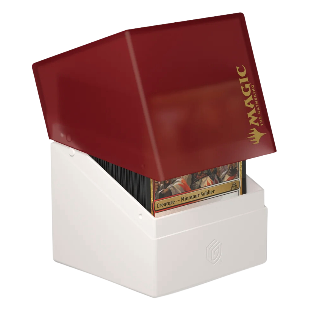 Ultimate Guard Boulder 100+ Boros deck box – premium MTG card storage with a bold Boros design, durable protection, and secure fit for Magic: The Gathering decks.