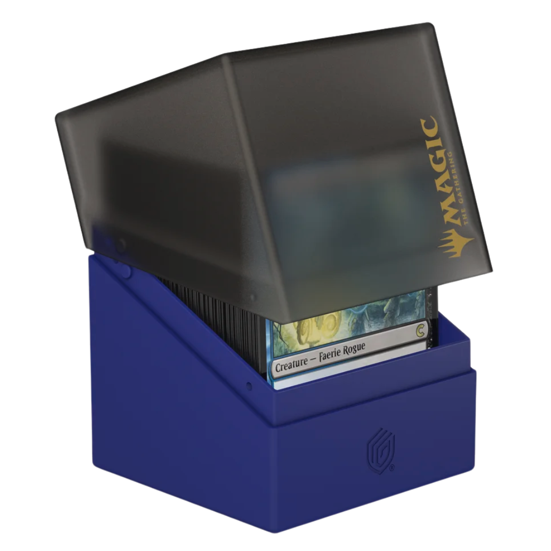 Ultimate Guard Boulder 100+ MTG Dimir deck box—secure, compact storage for Magic: The Gathering cards with Dimir guild colors.